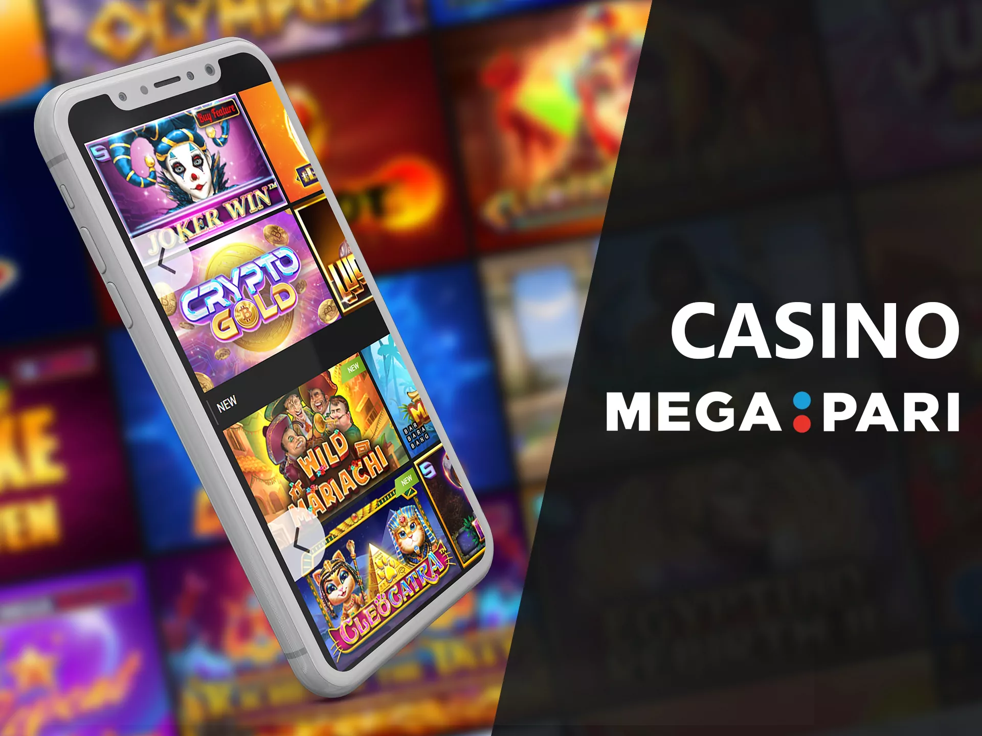 Play thousands of casino games in the Megapari app.