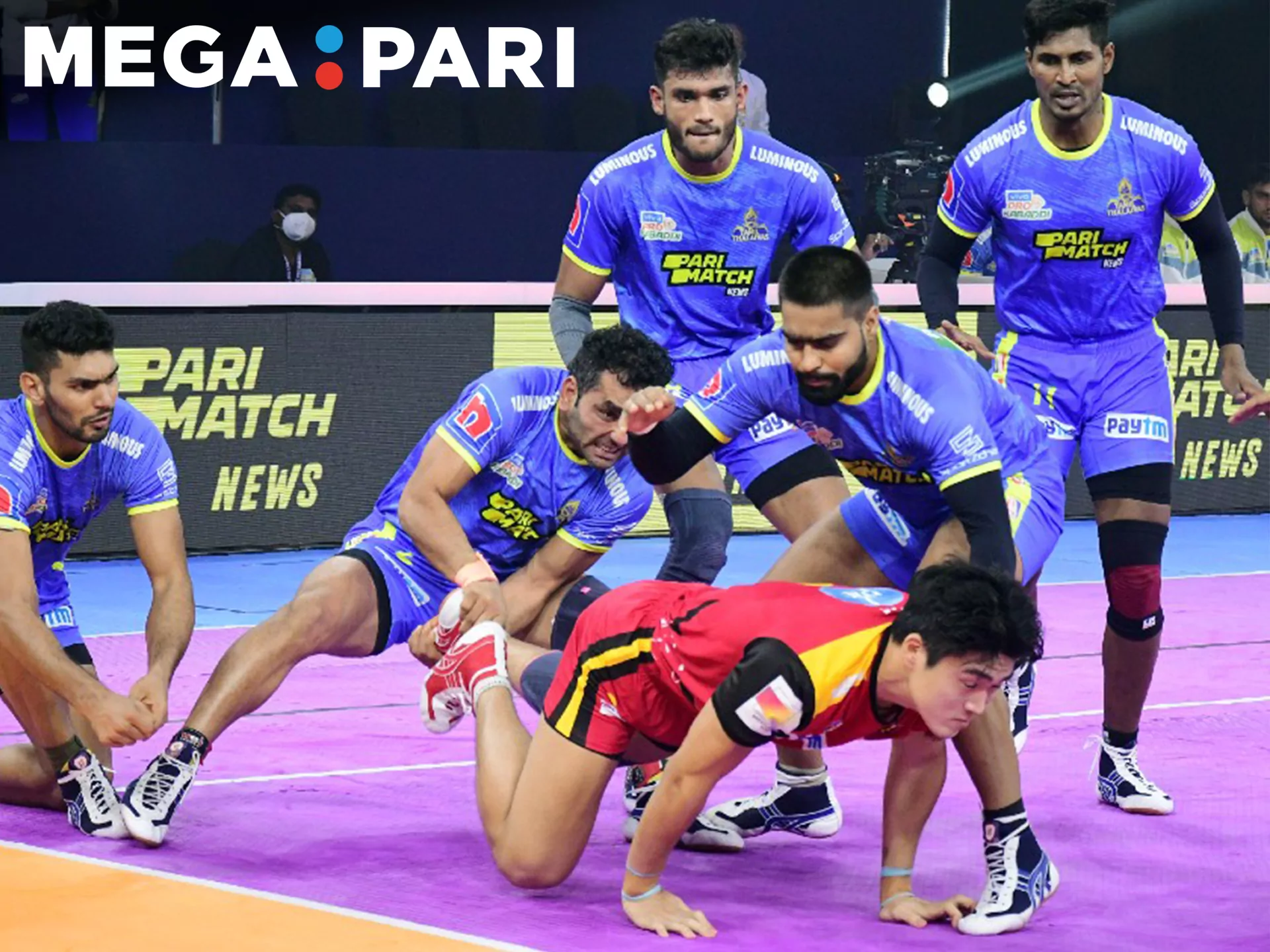 Place bets on kabaddi using the Megapari app.