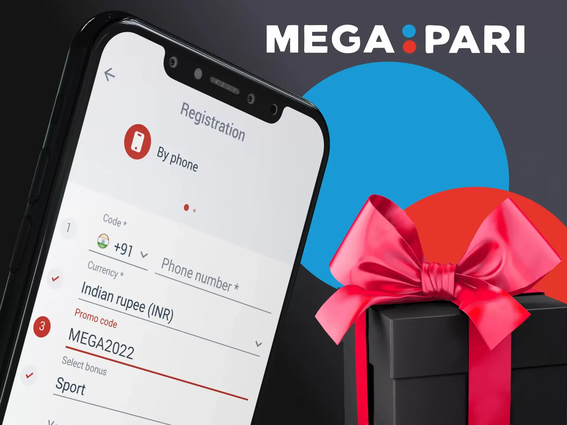 Enter the MEGA2022 promo code to receive a bonus in the Megapari app.